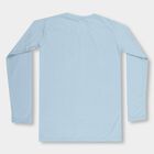 Boys Light Blue Round Neck Casual T-Shirt, मध्यम नीला, small image number null