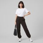 Women's Olive Green Jogger Fit Track Pants, ओलिव, small