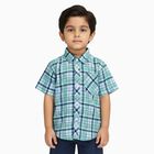 Boys Light Green Cotton Half Sleeve Classic Casual Shirt, Light Green, small image number null