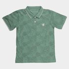 Boys' Mint Round Neck Casual T-Shirt, Light Green, small