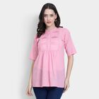 Ladies' 100% Cotton Kurti , गुलाबी, small image number null