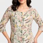 Women's Light Pink Floral Printed Ethnic Set, Light Pink, small