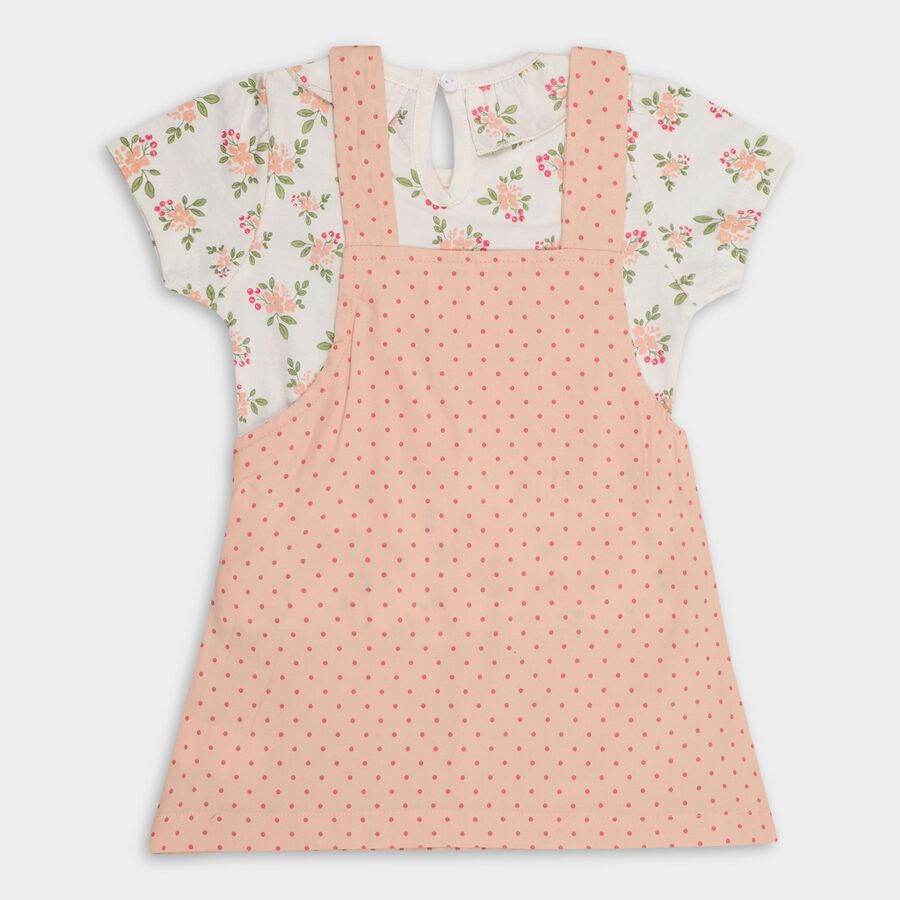 Infants' 100% Cotton Top Skirt , हल्का गुलाबी, large
