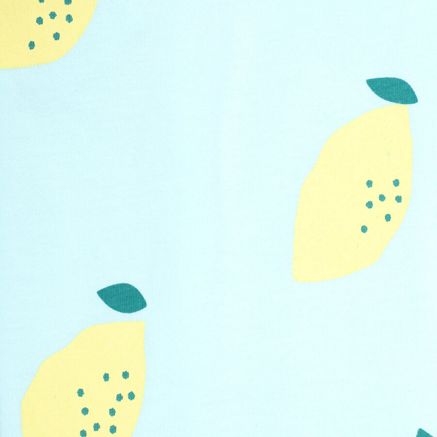 Girls Cotton Pyjama, Light Blue, large image number null