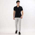 Men's Slim Fit Casual Trousers, हल्का ग्रे, small image number null