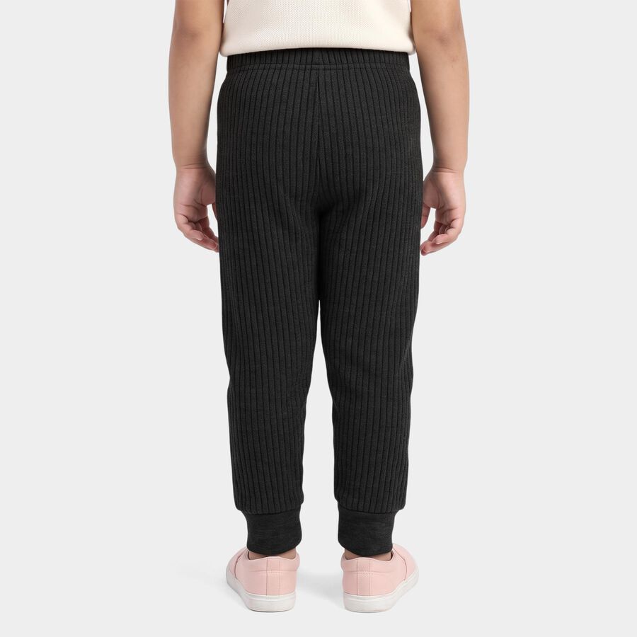 Girls Dark Grey Long Johns Thermal, Dark Grey, large