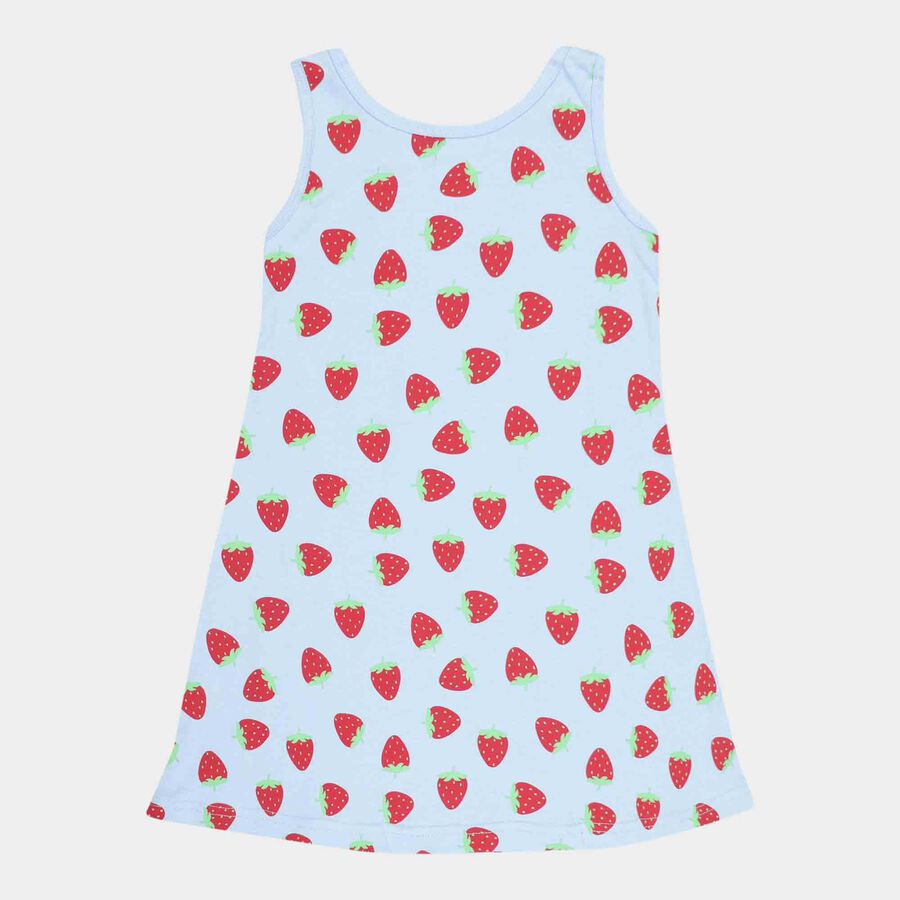 Printed Frock, Light Blue, large image number null