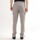 Men's Cargo Slim Fit Casual Trousers , हल्का ग्रे, small image number null