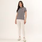 Women's Wine Round Neck Casual T-Shirt, Wine, small