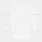 Boys Round Neck Sweatshirt, White, small image number null
