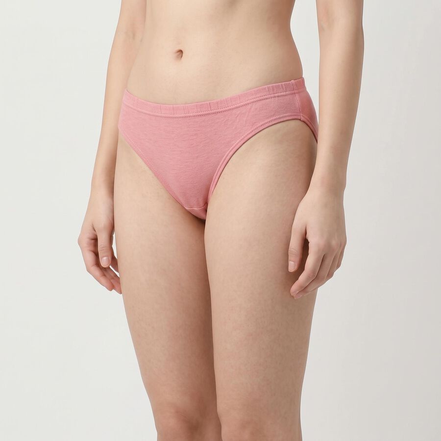 Women's Lilac Regular Fit Solid Panty, लाइलेक, large