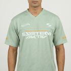 Men's Aqua Athleisure T-Shirt, एक्वा, small
