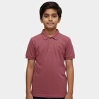 Boys Bright Pink Round Neck Casual Half Sleeve T-Shirt, गुलाबी, small
