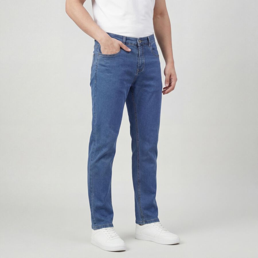 Men's Jeans, हल्का नीला, large