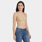 Women's Beige Cotton Non-Padded Wire-Free Everyday Bra, Beige, small
