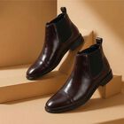 Men's Brown Chelsea Boot Formal Shoes, Brown, small