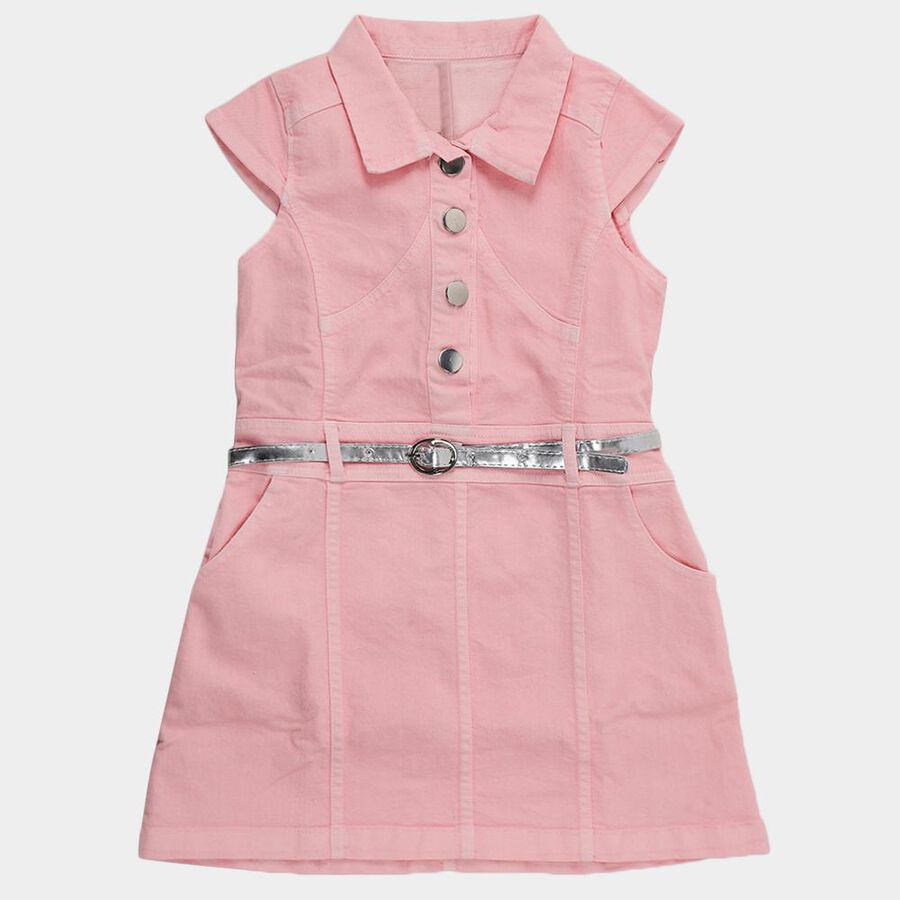 Girls' Frock, Light Pink, large