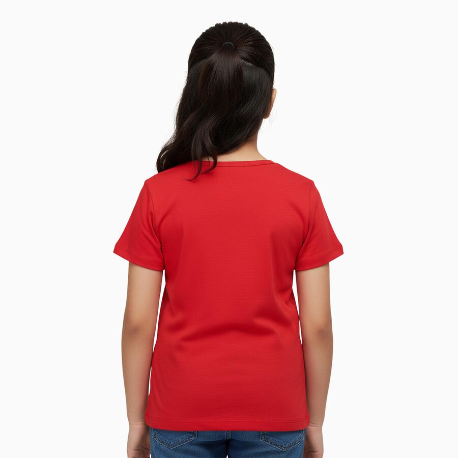 Girls' T-Shirt, Fuchsia, large