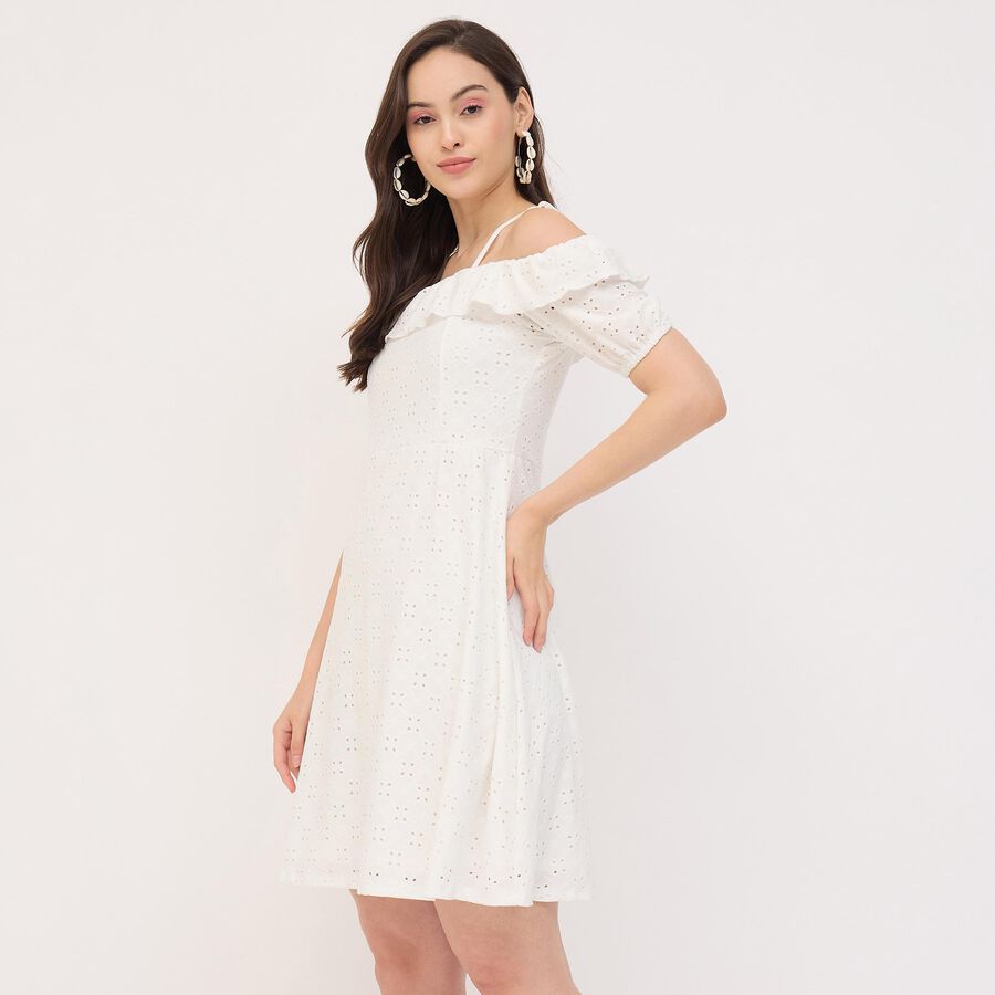 Ladies' Dress, White, large image number null