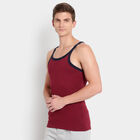 Solid Sleeveless Gym T-Shirt, Maroon, small image number null