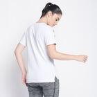 Solid Round Neck T-Shirt, सफ़ेद, small image number null