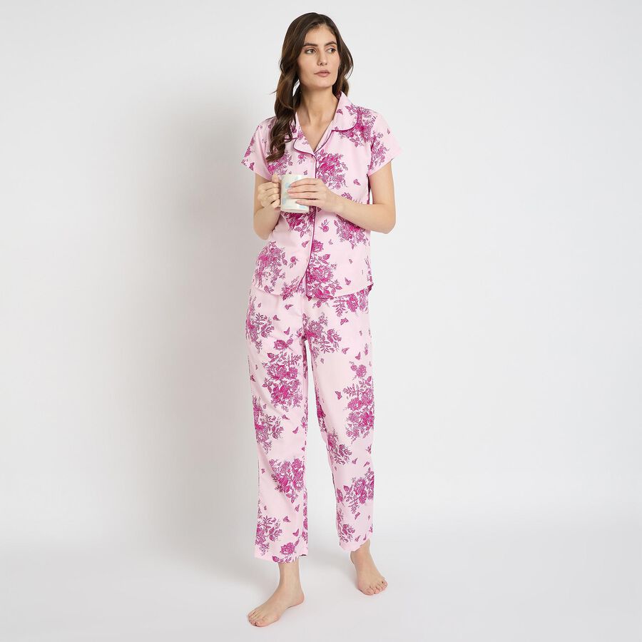 Ladies' Night Suit , Lilac, large image number null