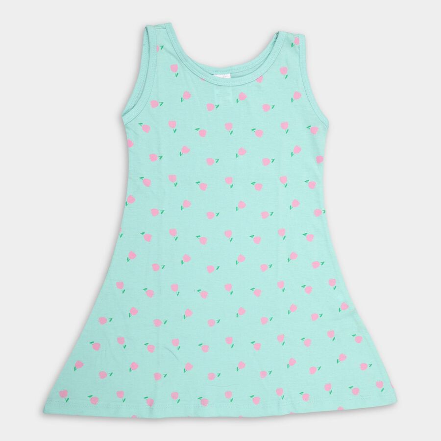 Girls' Frock , Light Green, large image number null