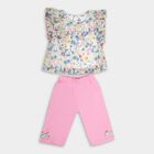Girls' Capri Set, Light Green, small image number null