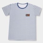 Boys' 100% Cotton Half Sleeves T-Shirt, White, small image number null
