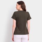 Ladies' Round Neck T-Shirt, Olive, small image number null
