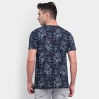 All Over Print Round Neck T-Shirt, Navy Blue, small image number null
