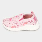 Girls Pink Printed Slip-On Sneakers, Pink, small