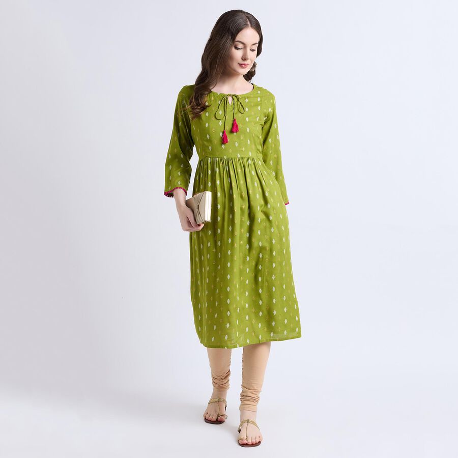 Ladies' Kurta , ओलिव, large image number null