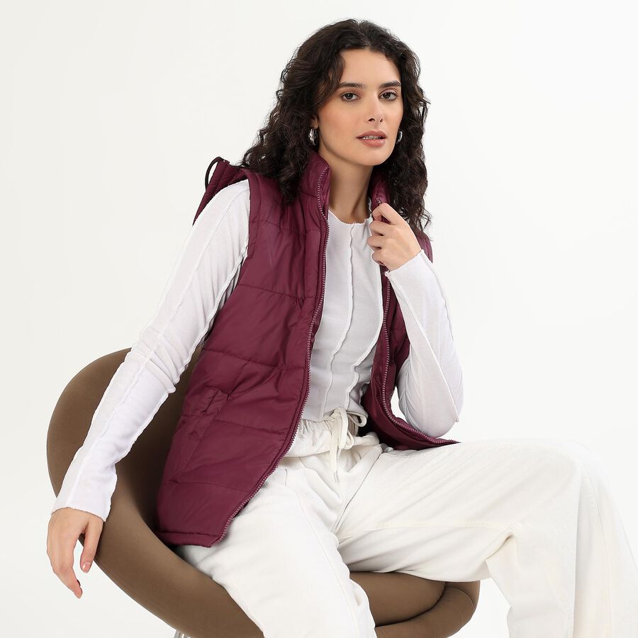 Ladies' Jacket, वाइन, large image number null