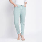 High Rise Skinny Jeans, Green, small image number null