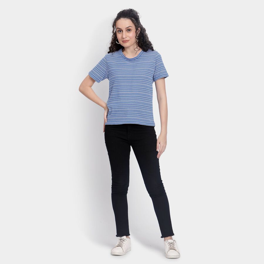 Ladies' Round Neck T-Shirt , Royal Blue, large image number null