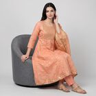 Women's Peach Embellished Ethnic Set, Peach, small