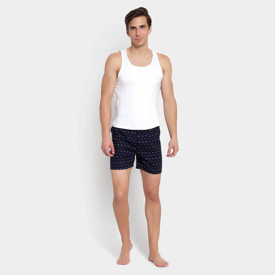 Cotton Printed Boxers, Navy Blue, large image number null