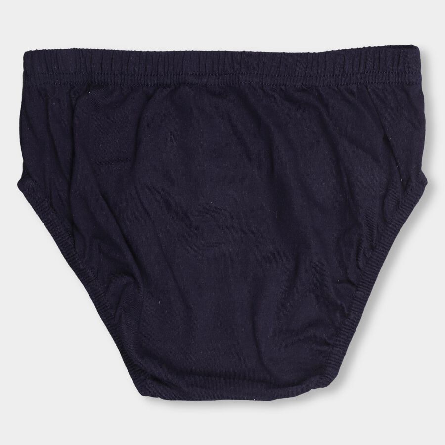 Boys' 100% Cotton V-Cut Briefs, Navy Blue, large image number null