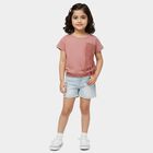 Girls' T-Shirt, हल्का गुलाबी, small