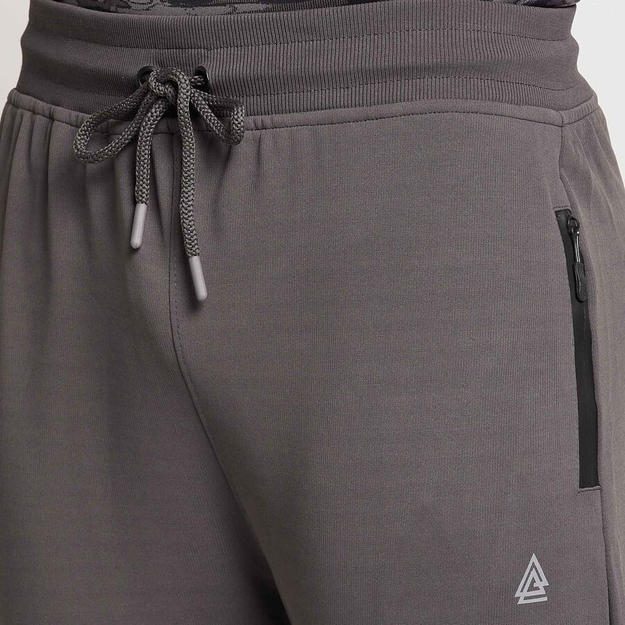 Cut & Sew Basic Track Pants, Dark Grey, large image number null