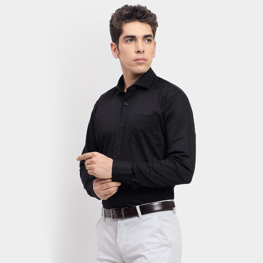 Men's Formal Shirt , Black, large image number null