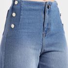 Cotton Embellished Jeans, Light Blue, small image number null