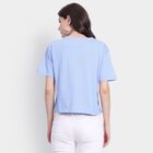 Ladies' 100% Cotton Crop  Top, हल्का नीला, small image number null
