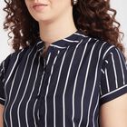 Stripes Shirt, Navy Blue, small image number null