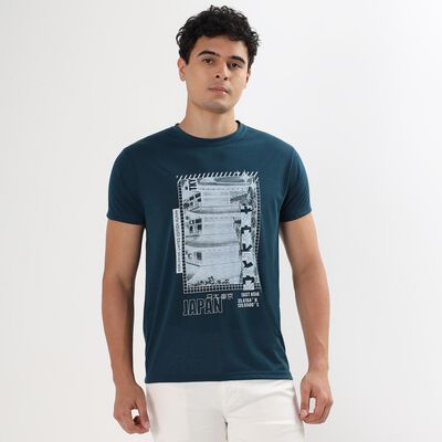 Men's Round Neck Half Sleeves T-Shirt 