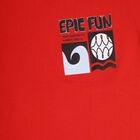 Boys' Half Sleeves T-Shirt, Red, small