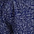 Men's 100% Cotton Boxers, Navy Blue, small image number null