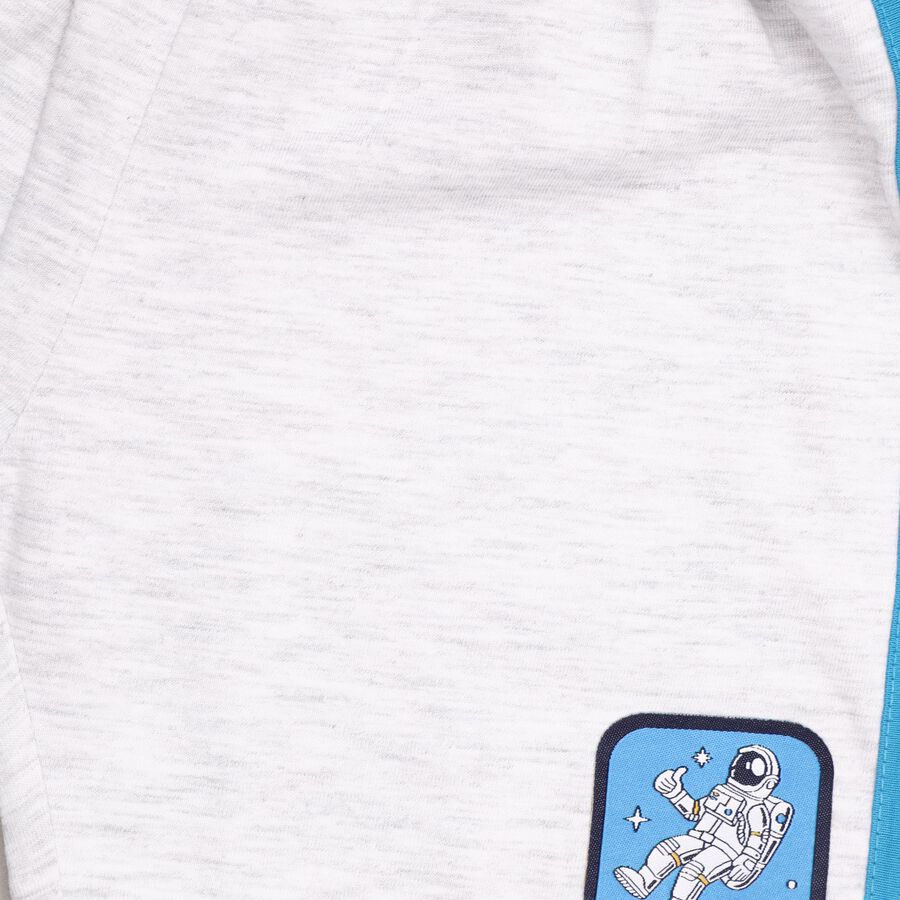Boys' 100% Cotton Knit Baba Suit , टील ब्लू, large image number null