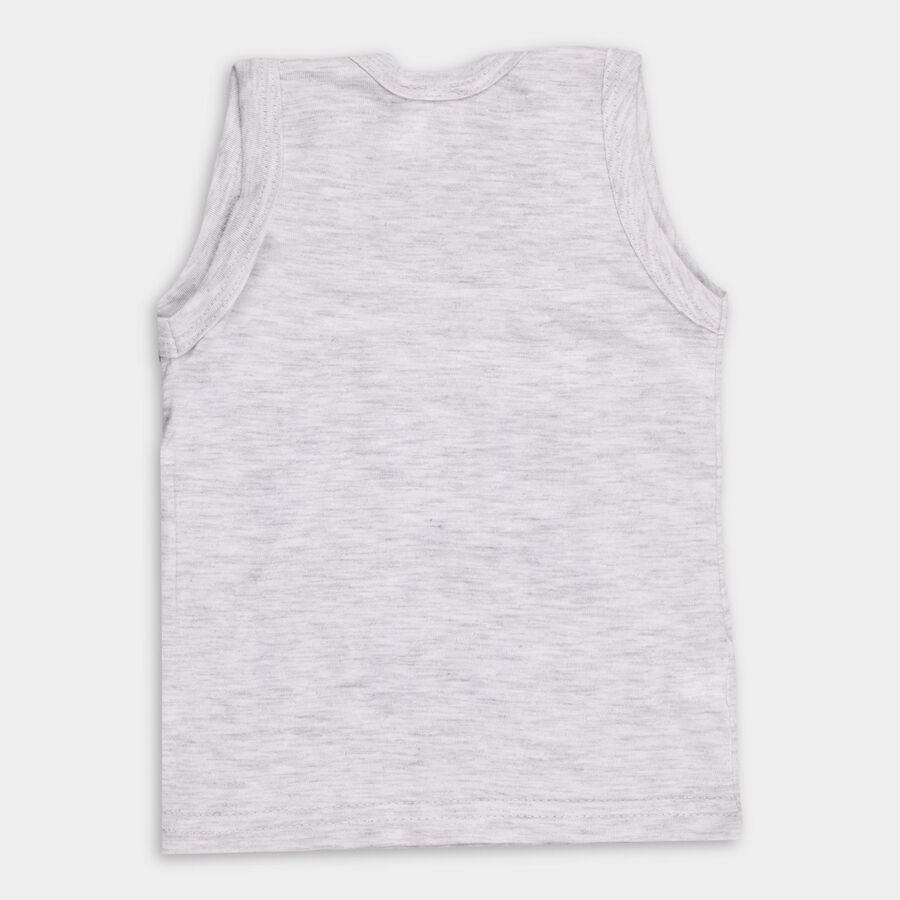 Infants' Vest , Melange Light Grey, large